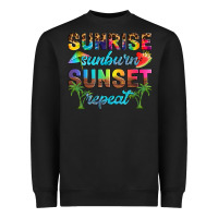 Black sunrise sunburn sunset repeat Heavyweight Sweatshirt - Artiststas