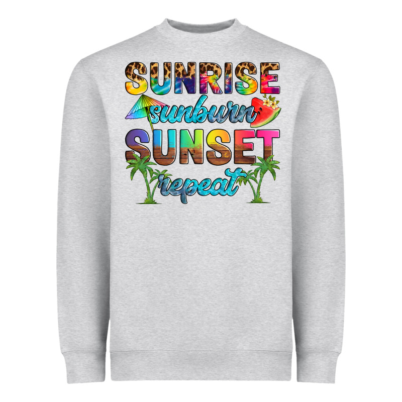 Sunrise Sunburn Sunset Repeat Heavyweight Sweatshirt by Artiststas | Teevron