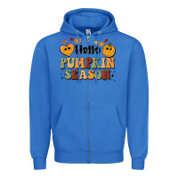 True Royal hello pumpkin season Zipper Hoodie - BarkalooDesign
