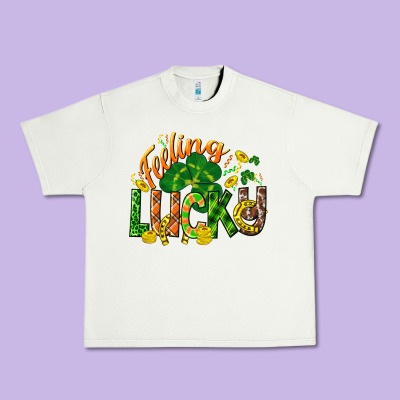 Feeling Lucky St. Patrick's Day Urban Heavy Tee Designed By Cowgirlartshop