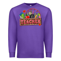 Purple race teacher Premium Sweatshirt - AdoDesignShop