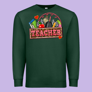 Race Teacher Premium Sweatshirt Designed By Adodesignshop