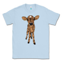 Dusty Blue Baby cow Classic Tee - HowdyJamesFarm