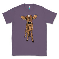 Lavender Baby cow Classic Tee - HowdyJamesFarm