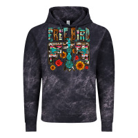 Cloud Black western free bird Vintage Hoodie - OliviaCreatesArt