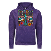 Cloud Purple western free bird Vintage Hoodie - OliviaCreatesArt