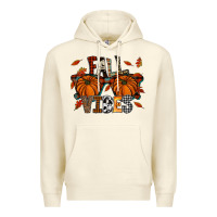 Sandshell autumn style with pumpkins Premium Hoodie - CowhideDigitalArt