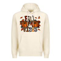 Tofu autumn style with pumpkins Premium Hoodie - CowhideDigitalArt