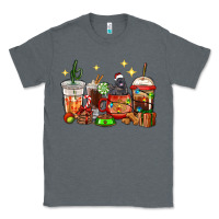 Charcoal Heather Christmas coffee cups with Labrador Classic Tee - RanaPortraitStore
