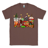 Chestnut Christmas coffee cups with Labrador Classic Tee - RanaPortraitStore
