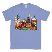 Colony Blue Christmas coffee cups with Labrador Classic Tee - RanaPortraitStore