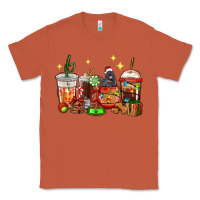 Copper Christmas coffee cups with Labrador Classic Tee - RanaPortraitStore