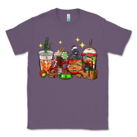 Lavender Christmas coffee cups with Labrador Classic Tee - RanaPortraitStore