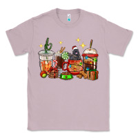 Lilac Christmas coffee cups with Labrador Classic Tee - RanaPortraitStore