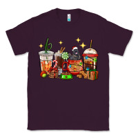 Plum Christmas coffee cups with Labrador Classic Tee - RanaPortraitStore