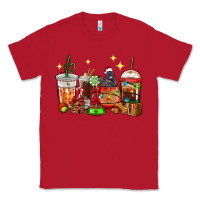 Red Christmas coffee cups with Labrador Classic Tee - RanaPortraitStore