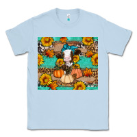 Dusty Blue Cow fall pumpkin Classic Tee - Artiststas