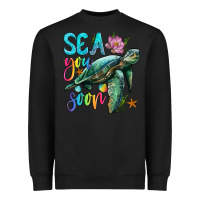 Black sea you soon with sea turtle Heavyweight Sweatshirt - Artiststas