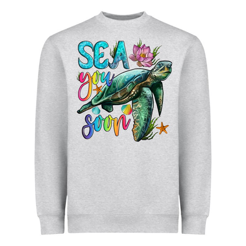Sea You Soon With Sea Turtle Heavyweight Sweatshirt by Artiststas | Teevron