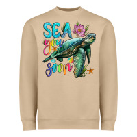 Mushroom sea you soon with sea turtle Heavyweight Sweatshirt - Artiststas