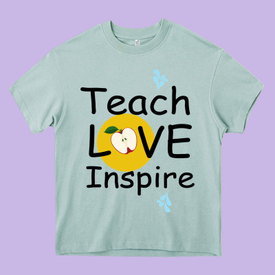 Teach Love Inspire Heavy Core Tee Designed By Bettercallsaul