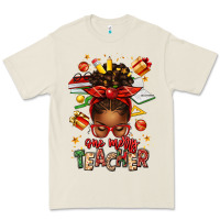 Bone one merry teacher afro messy bun Premium Tee - texasbilliewilder