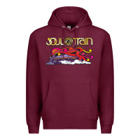 Burgundy Soul Train Premium Hoodie - maiPhamDesign