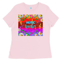 Bubblegum Pink rainbow music teacher Ladies Tee - TumblerDesignByShophia