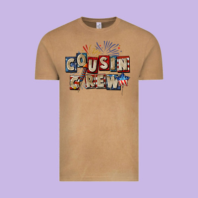 Cousin Crew 4th Of July Vintage Tee Designed By Cowgirlartshop