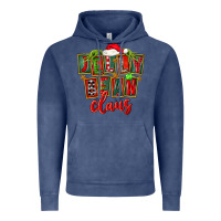 Vintage Denim christmas jelly bean claus Vintage Hoodie - FaDigitalArtStudio