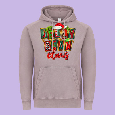 Christmas Jelly Bean Claus Vintage Hoodie Designed By Fadigitalartstudio