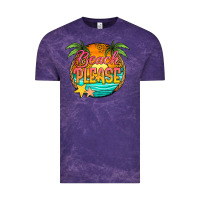 Cloud Purple beach please Vintage Tee - Jasminsmagicworld