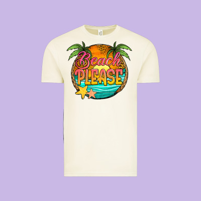 Beach Please Vintage Tee Designed By Jasminsmagicworld