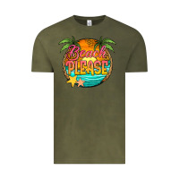 Vintage Olive beach please Vintage Tee - Jasminsmagicworld