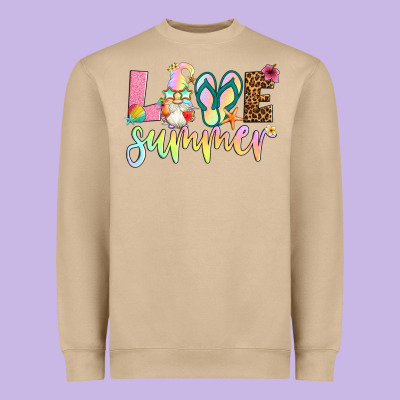 Love Summer With Gnome Heavyweight Sweatshirt Designed By Artiststas