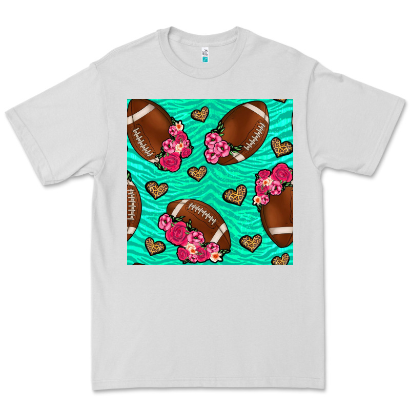 American Football Roses And Hearts Premium Tee by NancyCooperArtShop | Teevron