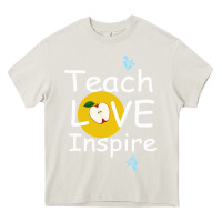 Cream teach love inspire Heavy Core Tee - Bettercallsaul