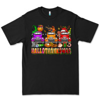 Black Hallothanksmas trucks Premium Tee - texasbilliewilder