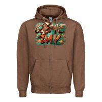 Chestnut game day  lightning football Zipper Hoodie - BarkalooDesign