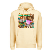 Pina Colada Life Begins After Coffee Premium Hoodie - CowhideDigitalArt