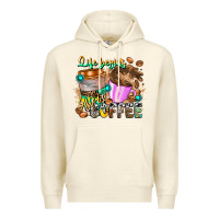 Sandshell Life Begins After Coffee Premium Hoodie - CowhideDigitalArt