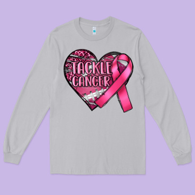 Tackle Cancer Long Sleeve Tee Designed By Ranaportraitstore