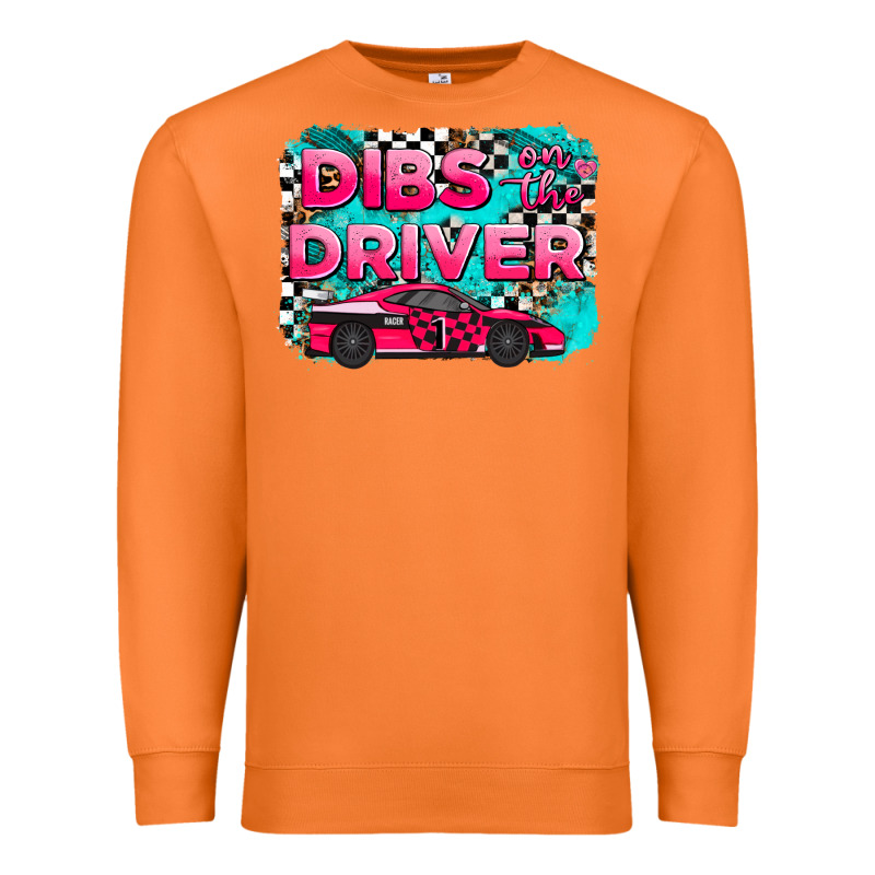 Dibs On The Driver Background Premium Sweatshirt by AdoDesignShop | Teevron
