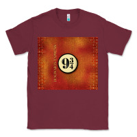 Burgundy magical train station Classic Tee - TumblerDesignByShophia