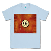 Dusty Blue magical train station Classic Tee - TumblerDesignByShophia