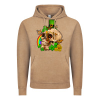 Vintage Coffee St. Patrick's boho skull Vintage Hoodie - OliviaCreatesArt