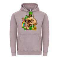 Vintage Zinc St. Patrick's boho skull Vintage Hoodie - OliviaCreatesArt