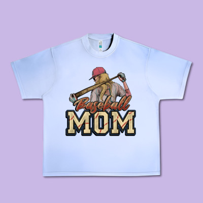 Baseball Mom Urban Heavy Tee Designed By Howdyjamesfarm