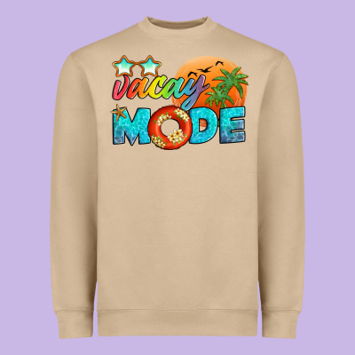 Vacay Mode Heavyweight Sweatshirt Designed By Artiststas