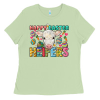 Matcha Happy Easter Heifers Easter Day Ladies Tee - HowdyJamesFarm